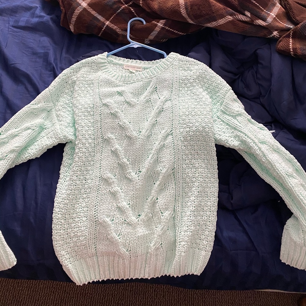 Teal sweater
